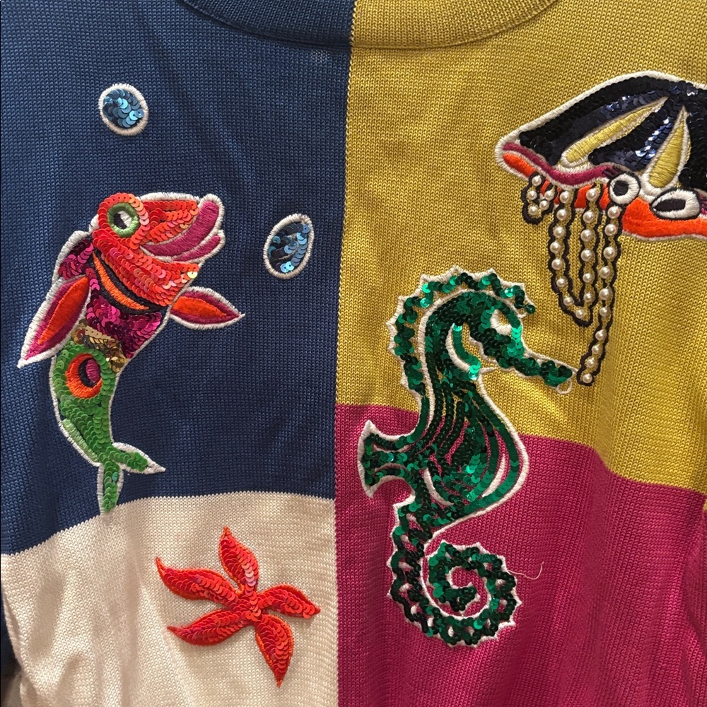 VINTAGE ESCADA SWEATER - Picture 2 of 4